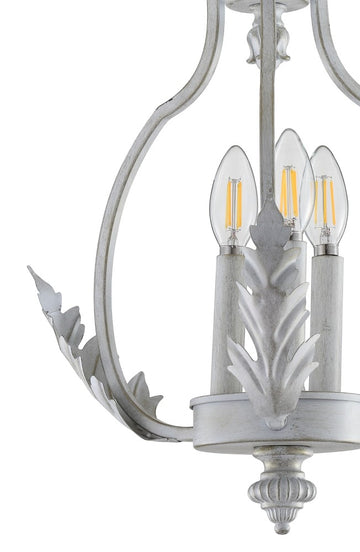 Austen 12.2" Metal LED Semi Flush Mount - JONATHAN Y